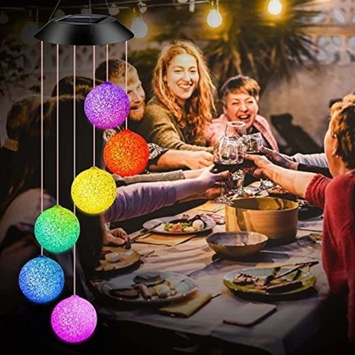 Garden 1.2v Solar Gift Lights Solar Wind Chimes دکوراسیون فضای باز باغ