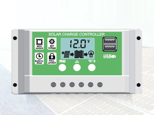 30A PWM Solar Charge Controller Decharge Regulator 12V 24V 1920W برای باتری های لیتیومی