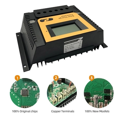 رگولاتور کنترل پنل شارژ خورشیدی PWM 10A 20A 30A 40A 12V 24V 36V 48V