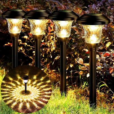 مسیر حیاط فضای باز چراغ های باغ LED خورشیدی تزئینی ضد آب