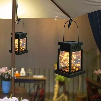 چراغ فانوس آویز گل دکوراسیون فضای باز ضد آب گلدسته پری سولار باغ حیاط چراغ های قصر