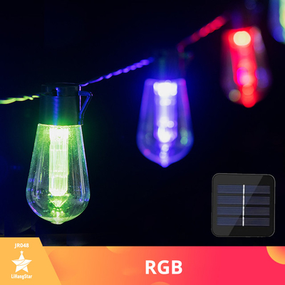 چراغ های رشته ای LED در فضای باز با لامپ های نشکن چراغ های حیاط خلوت آویزان باغ