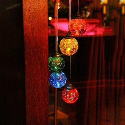 چراغ های باغی چراغ های LED خورشیدی رنگی ساطع کننده RGB دکوراسیون فضای باز قابل حمل