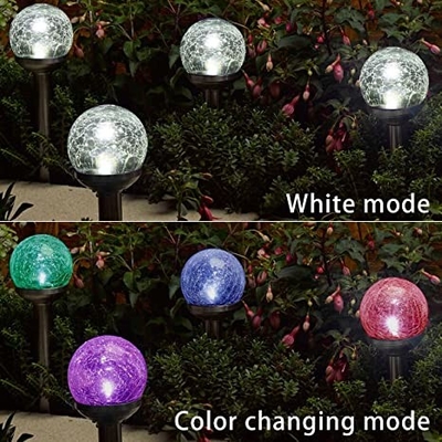 گلس ضد ترک سولار LED باغ چراغ خیابان کریکت چراغ 5 ولت