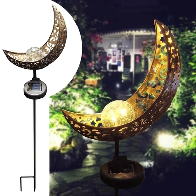 حیاط فضای باز چراغ های باغ خورشیدی LED دکوراسیون ماه خورشید ستاره نور شب ضد آب