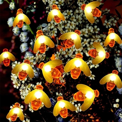 چراغ های رشته ای LED با انرژی خورشیدی در فضای باز Bee Solar Fairy Lights 5M/9M