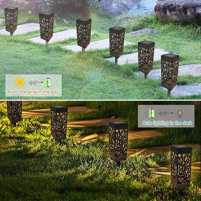 LED توخالی خورشیدی چشم انداز مسیر چراغ باغ فضای باز IP65 6000K