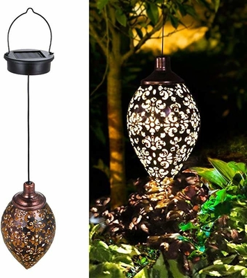 چراغ های باغی LED خورشیدی شب IP66 چراغ های تزئینی Garland Retro Solar Powered 3500K