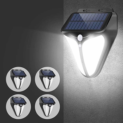DC6V Yard Garage Wireless Solar Powered LED Wall Light 6000K با 3 حالت قابل انتخاب