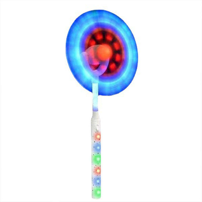 فلاش رنگی LED رنگین کمان اسباب بازی چرخش نور آسیاب بادی خورشیدی برای هالووین، کریسمس