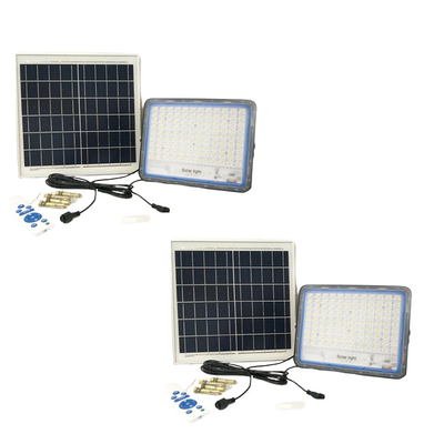 چراغ های سیل خورشیدی با ریموت 360LED 6500K چراغ خورشیدی ضد آب Ip67 100w
