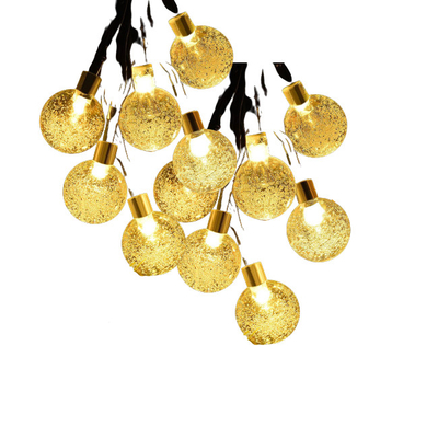 چراغ توپ حبابی 50 LED چراغ های رشته ای LED با انرژی خورشیدی ضد آب و مقاوم در برابر حرارت