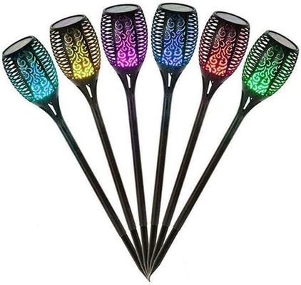 چراغ های مشعل شعله خورشیدی باغ در فضای باز 96 عدد LED مشعل های LED خورشیدی