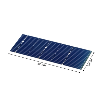52*19mm 0.5V 0.24W شارژر پنل خورشیدی سیستم تک کریستالی برای فتوولتائیک قابل حمل