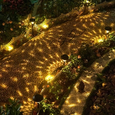 مسیر حیاط فضای باز چراغ های باغ LED خورشیدی تزئینی ضد آب
