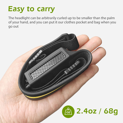 چراغ پیشانی القایی COB چراغ سر LED با باتری داخلی چراغ قوه شارژی USB لامپ چراغ سر حالت های روشنایی